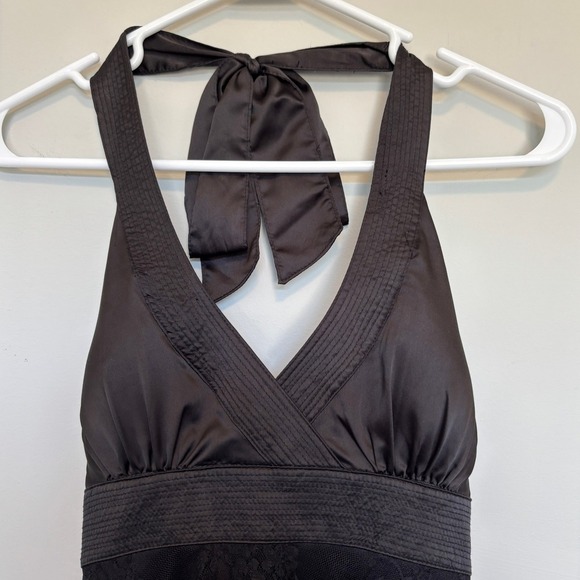 Urban Behavior Y2K Babydoll Halter Top Dark Romantic Whimsigoth Black Women's S - Picture 2 of 12